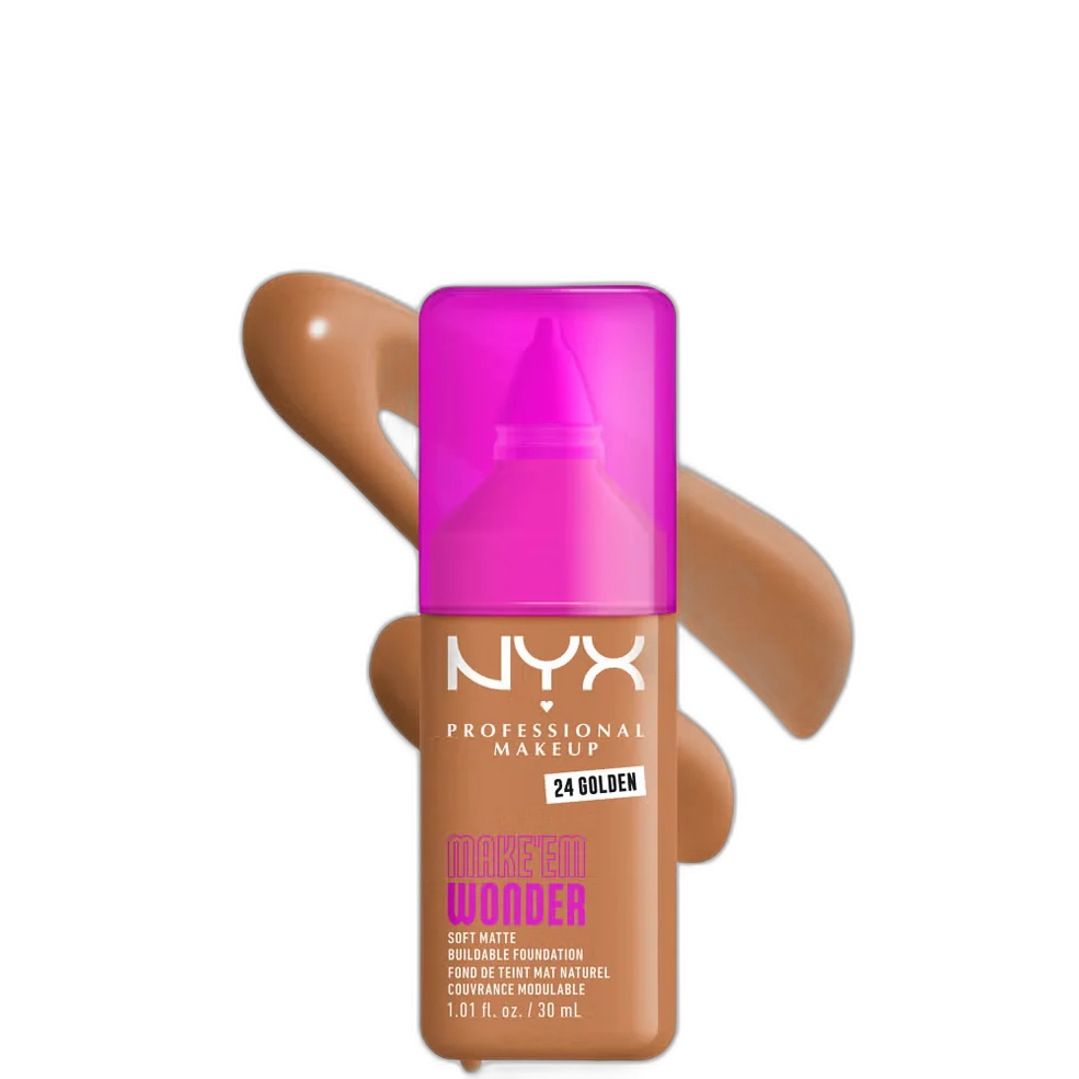 NYX Make 'EM Wonder Soft Matte Foundation - Buff & Golden Light