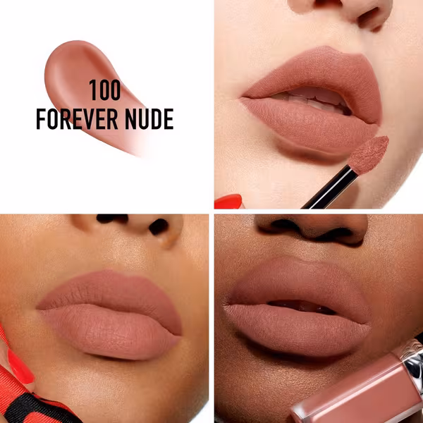 Dior forever nude liquid lipstick in shade 100 nude