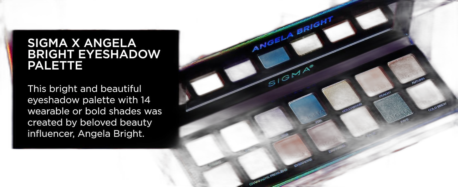 Sigma x Angela Bright palette