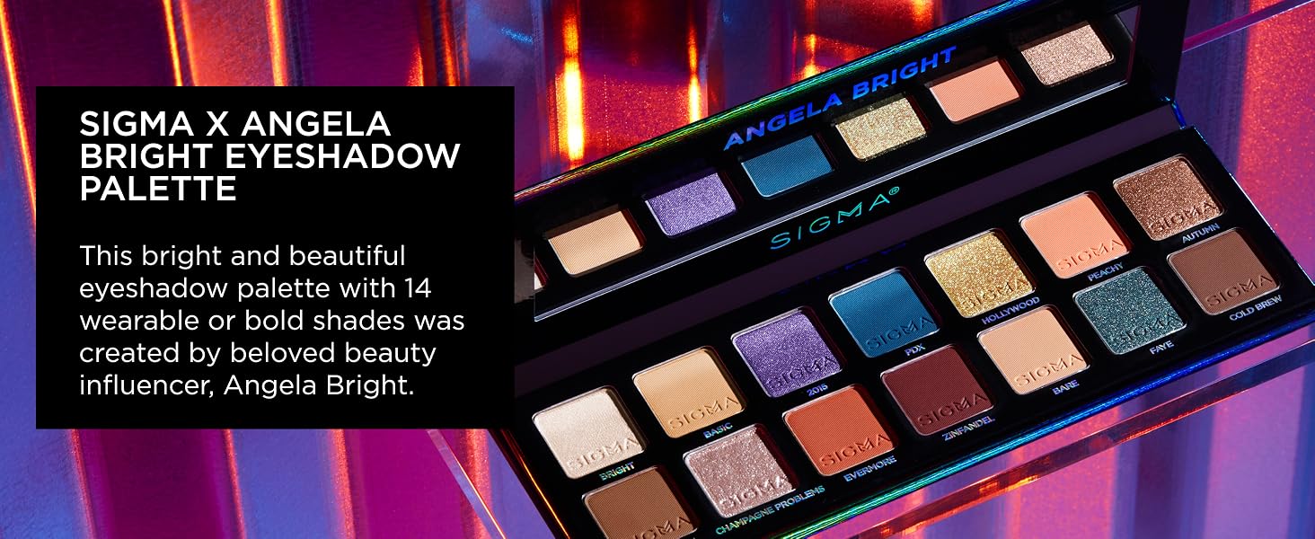Sigma x Angela Bright palette