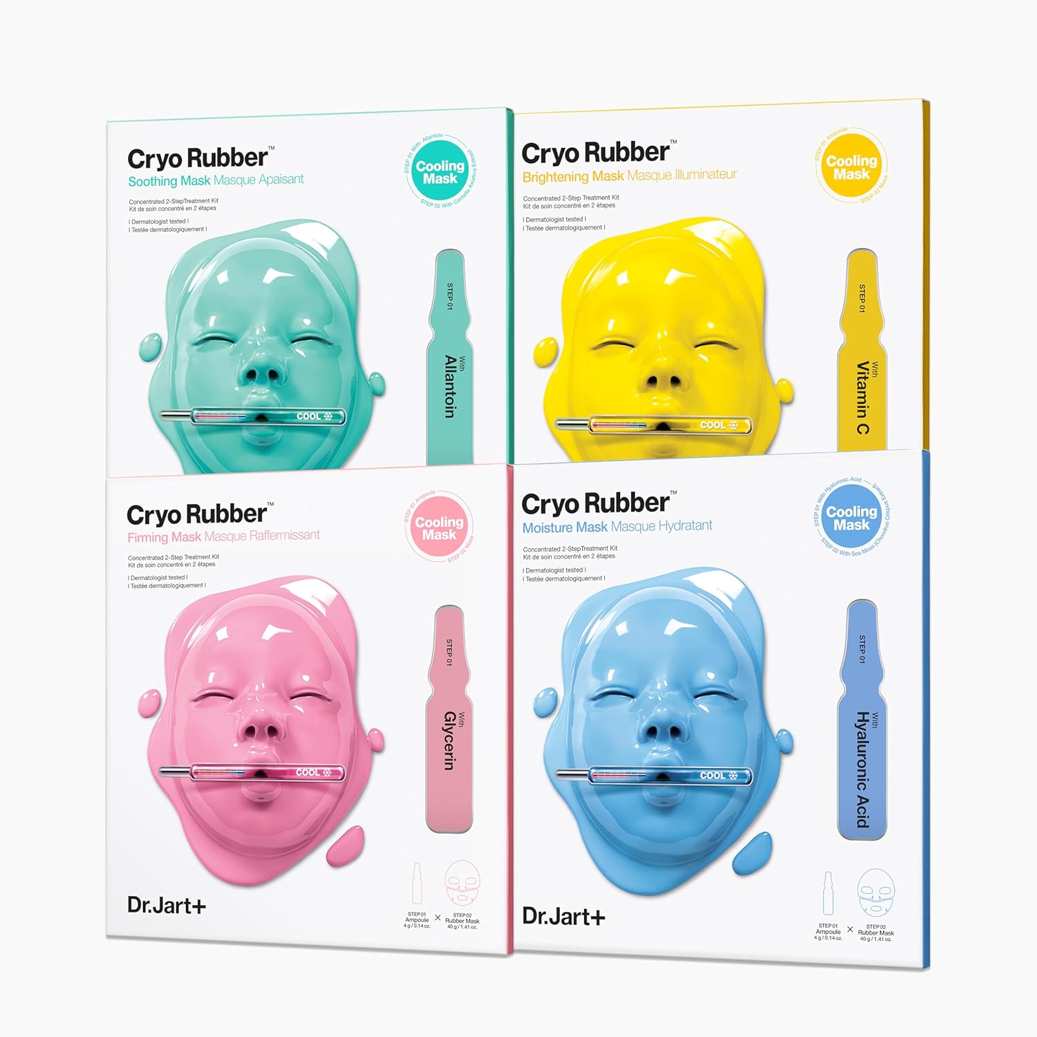 Dr. Jart Cryo rubber masks