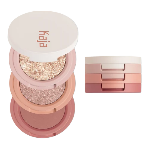 Kaja Beauty Bento Stacked Eyeshadow Trio - Peach Madeline