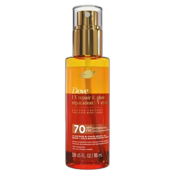 Dove UV Repair & Glow Bi-Phase Serum + Oil Spray