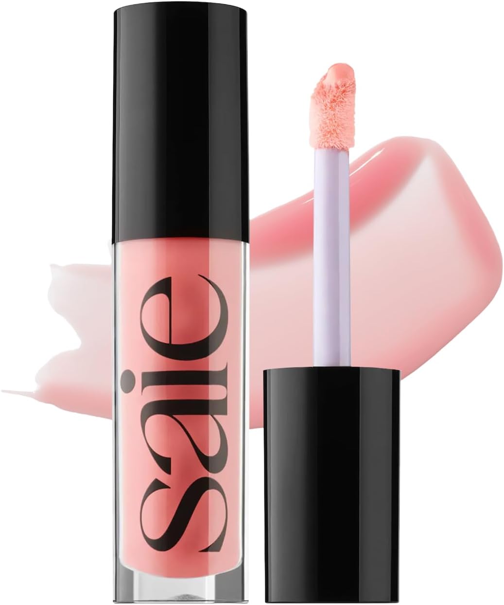 Saie Glossybounce™ High-Shine Hydrating Lip Gloss Oil in Bubble