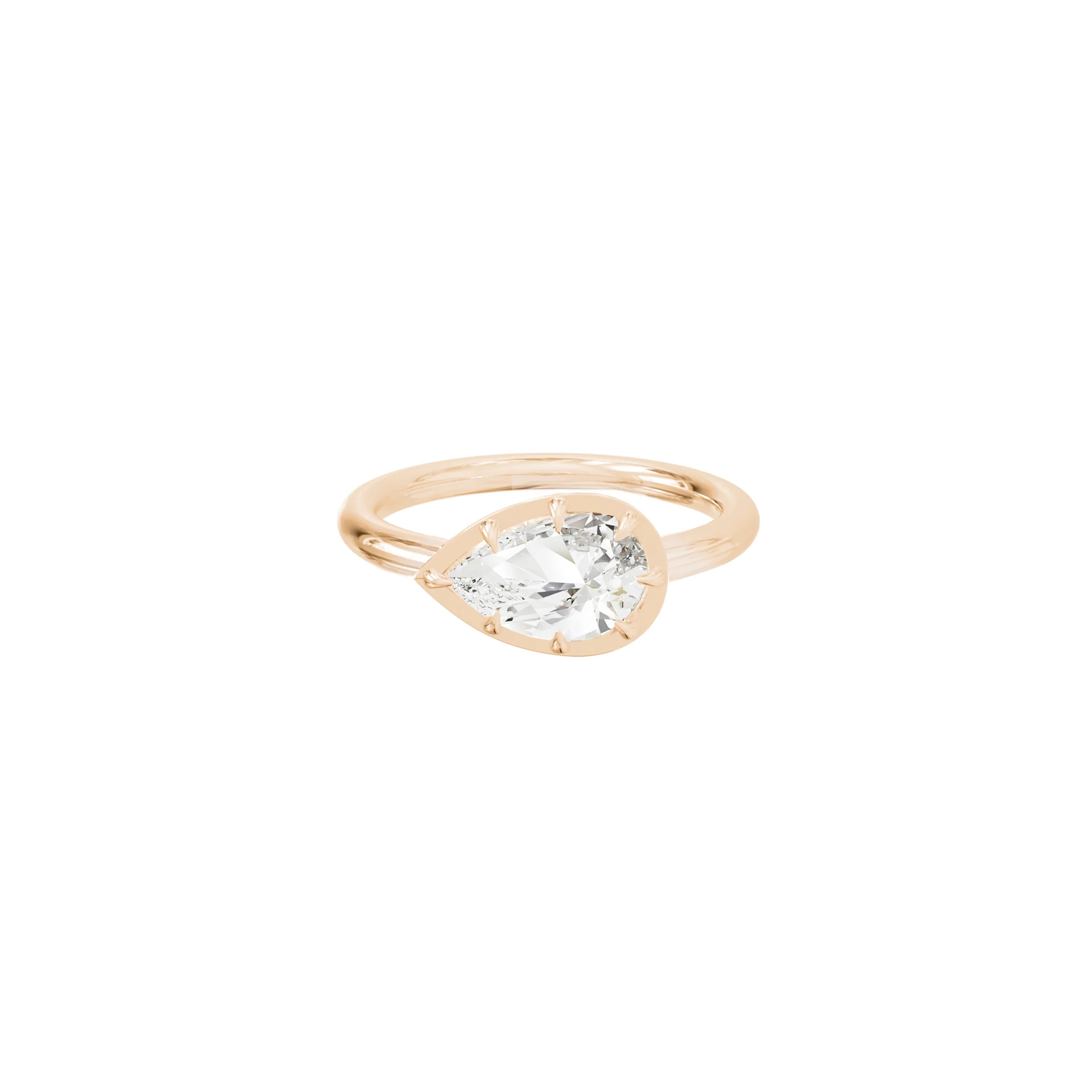 Hëlinga Osmose ring, 1CT diamond, and rose gold