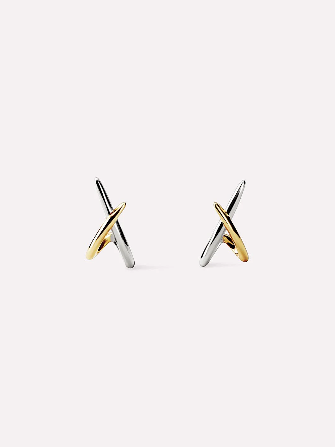 Ana Luisa Gold Stud Earrings - Sloane Two Tone