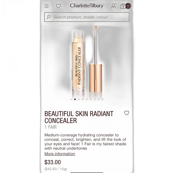 Charlotte Tilbury Concealer- 3.5 Fair