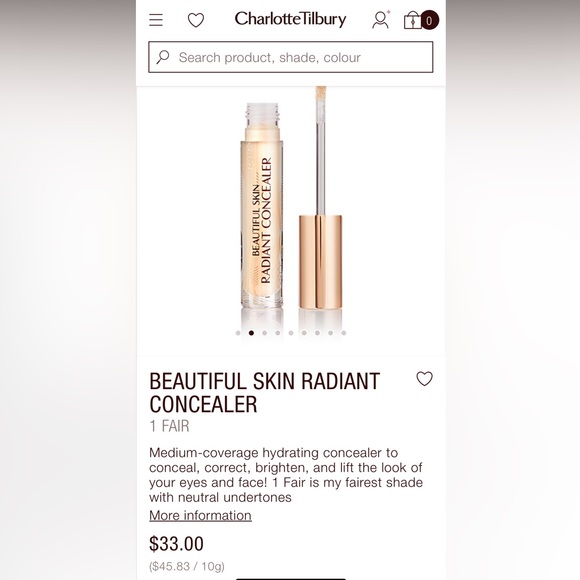 Charlotte Tilbury Concealer- 3.5 Fair
