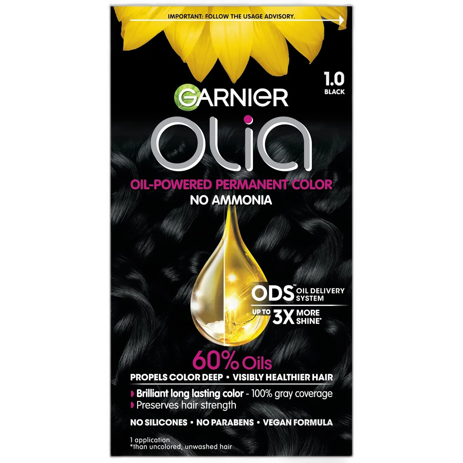 Garnier Hair Color Olia Ammonia-Free Brilliant Color Oil-Rich Permanent Hair Dye