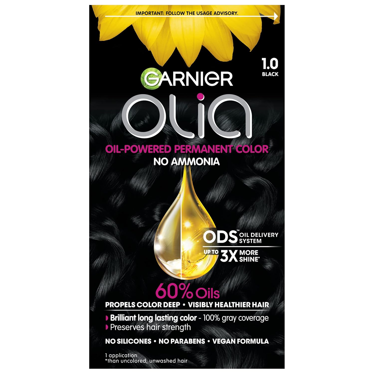 Garnier Hair Color Olia Ammonia-Free Brilliant Color Oil-Rich Permanent Hair Dye