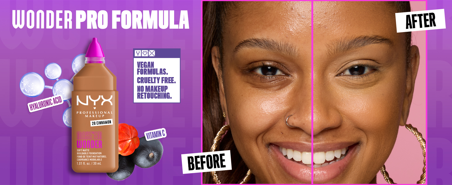 NYX Make Em Wonder Foundation- 08 Vanilla