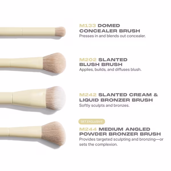 Morphe Iced Mocha 4-Piece Face Brush Set