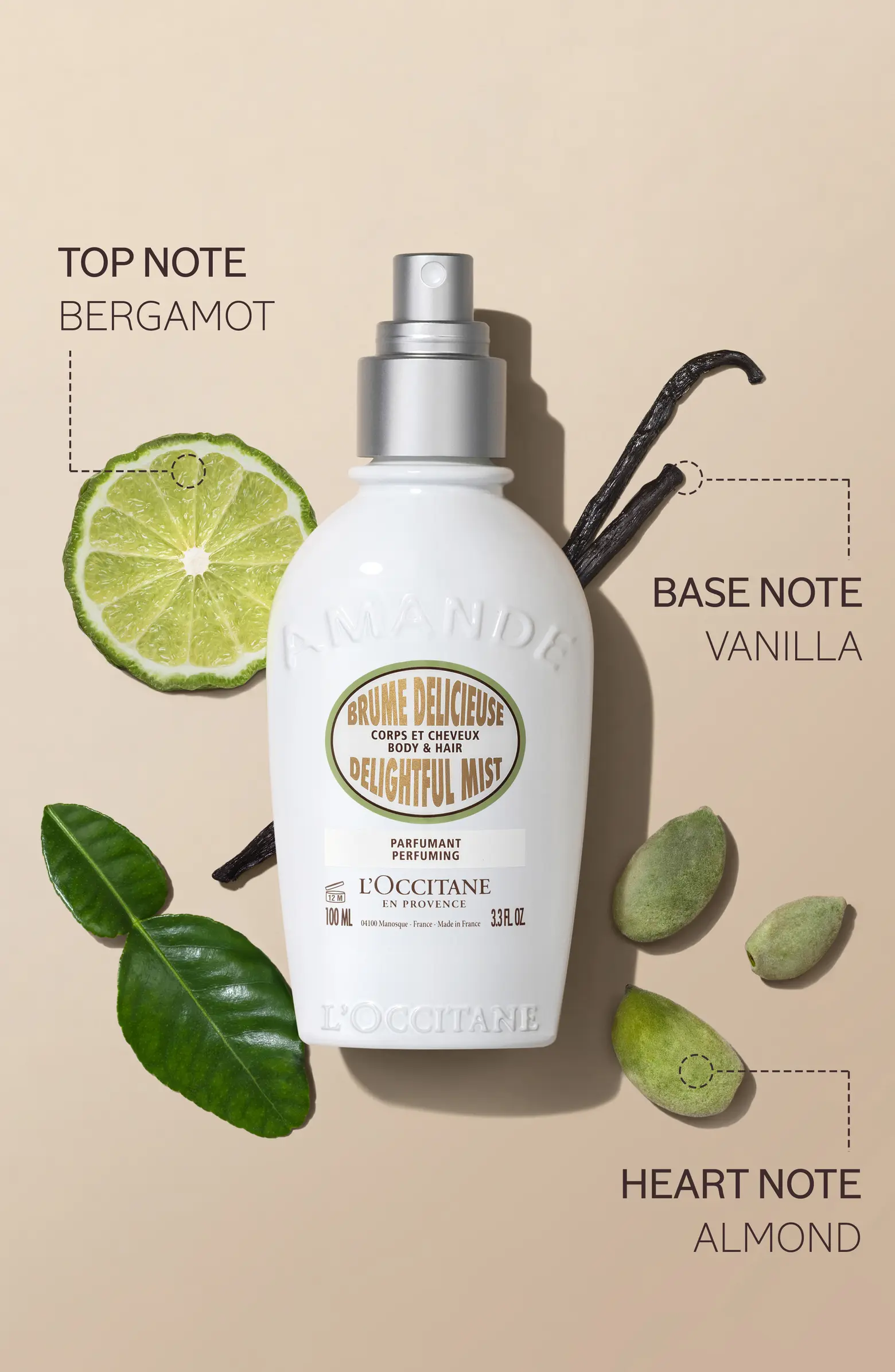L’Occitane Amande Pistachio Hair & Body Mist