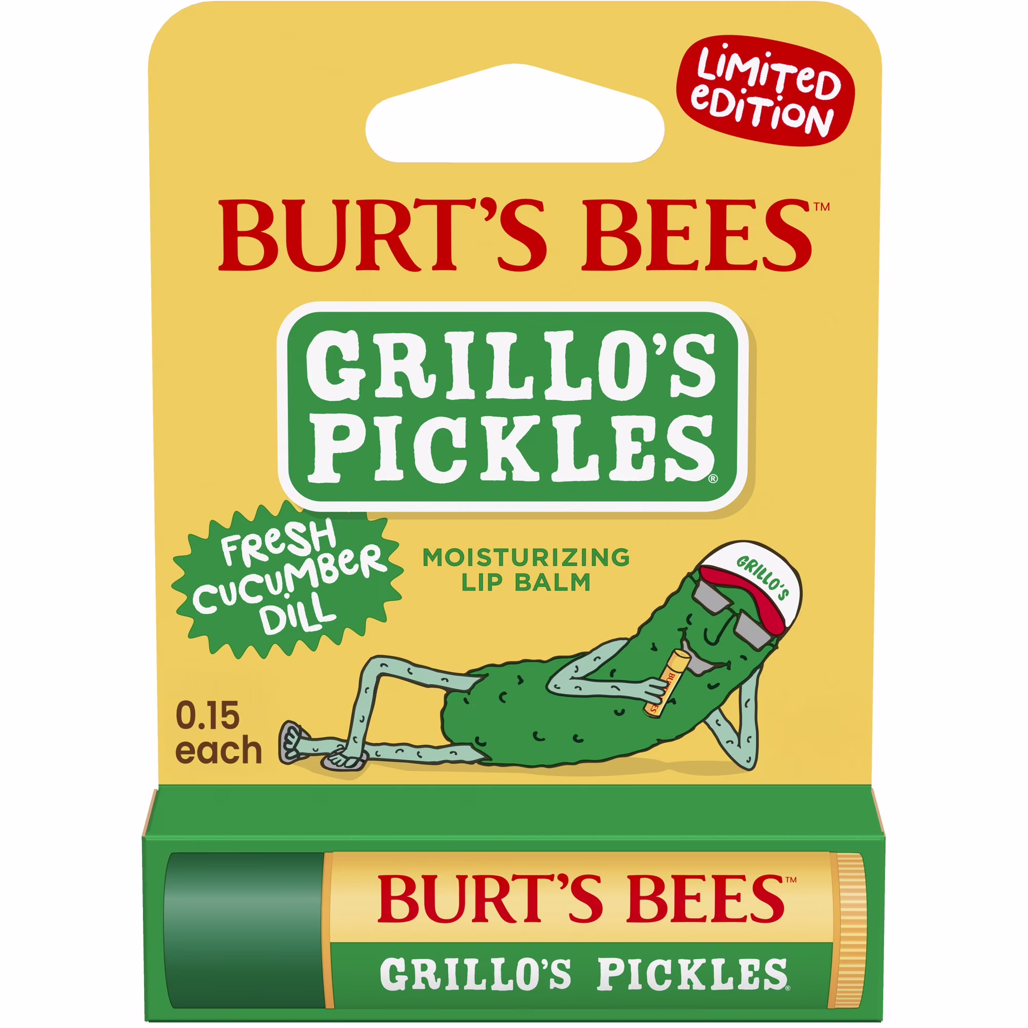 Burt’s Bees x Grillo’s Pickles Lip Balm