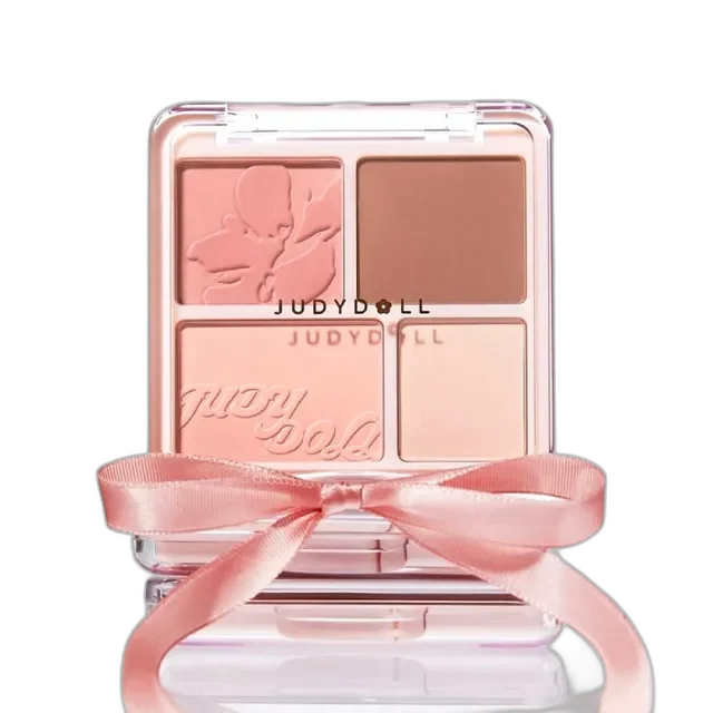 Judydoll 4 Color Blush & Highlight Palette