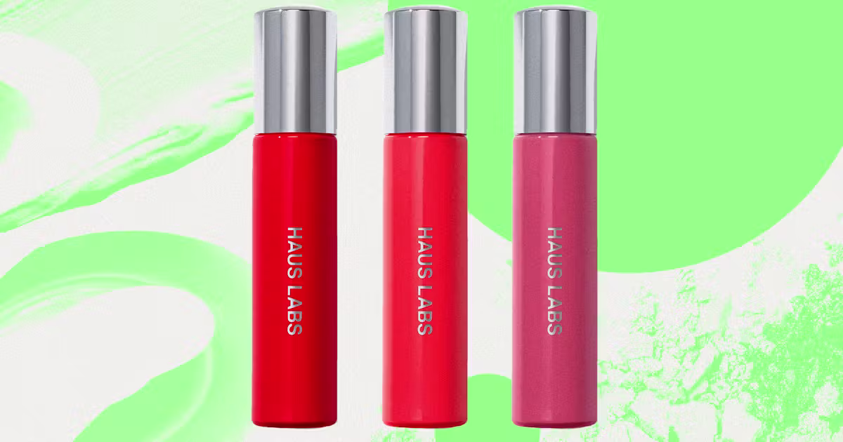 Haus Labs Atomic Shake Lip Lacquer in Sheer Petal