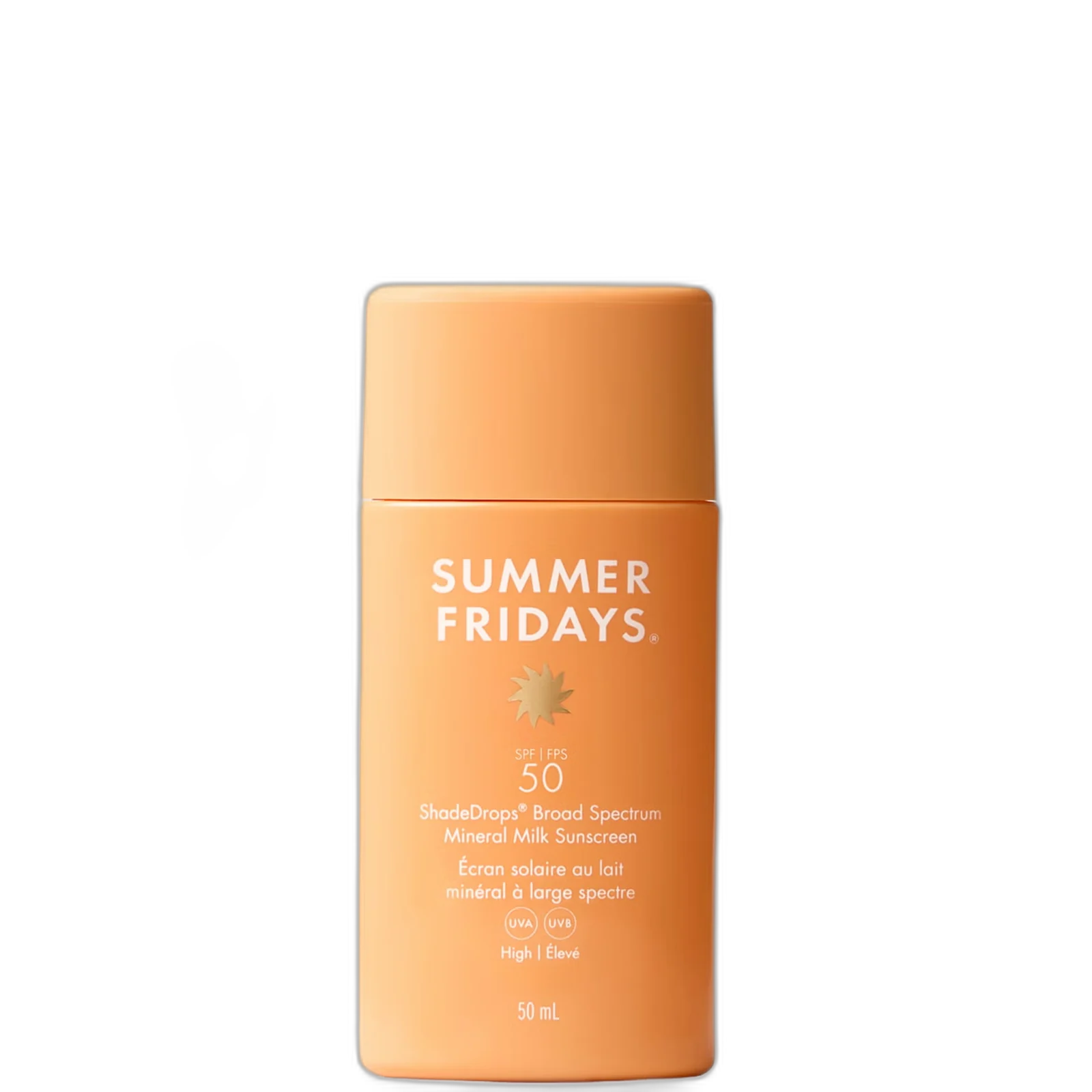 Summer Fridays Shade Drops Broad Spectrum SPF 50 Mineral Milk Sunscreen