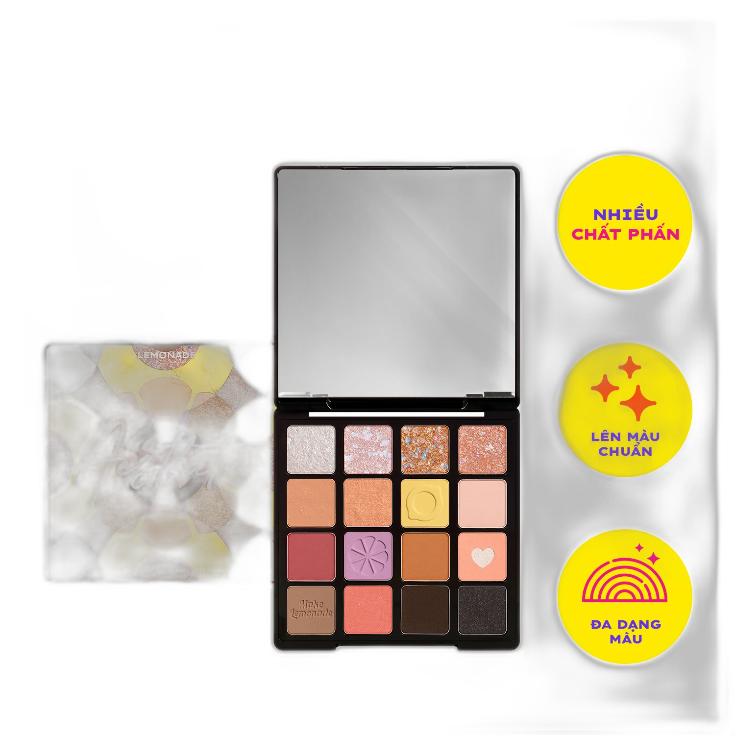 Lemonade Cosmetics Aesthetic Multi-task Palette in full on