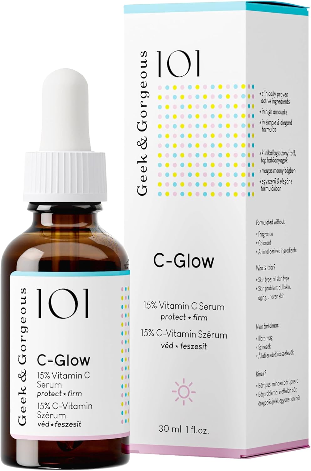 Geek & Gorgeous C-Glow 15% L-Ascorbic Acid Serum