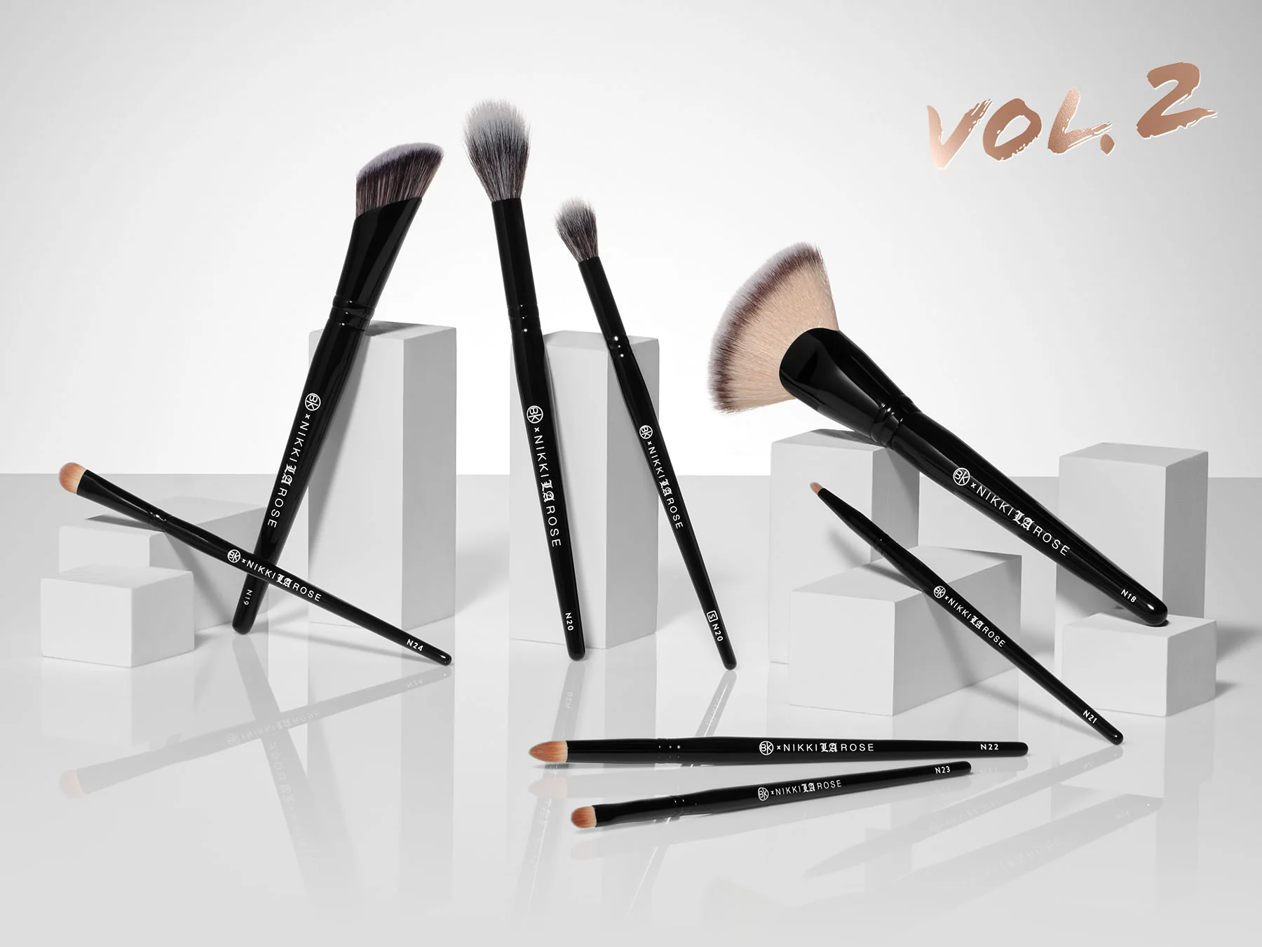 BK Beauty Nikki La Rose Pro Artist Brush Set (8PC) - Vol. 2