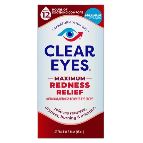 Clear Eyes Maximum Strength Redness Relief Eye Drops