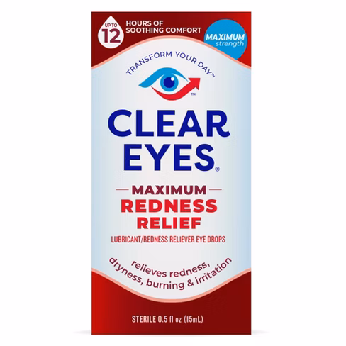Clear Eyes Maximum Strength Redness Relief Eye Drops